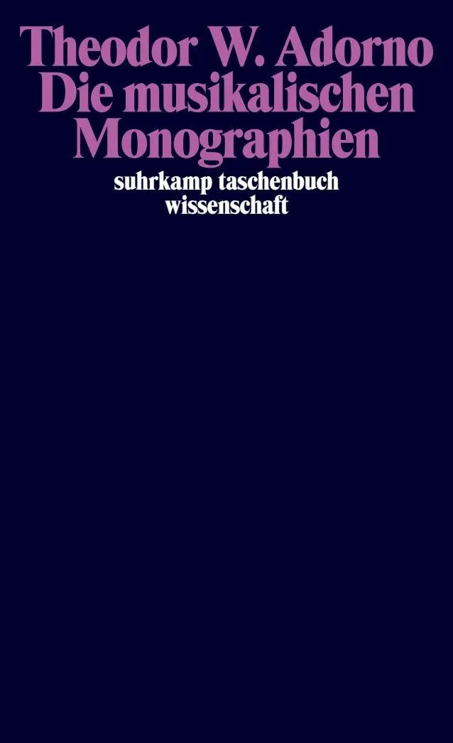 Cover: 9783518282403 | Die musikalischen Monographien: Wagner / Mahler / Berg | Adorno | Buch